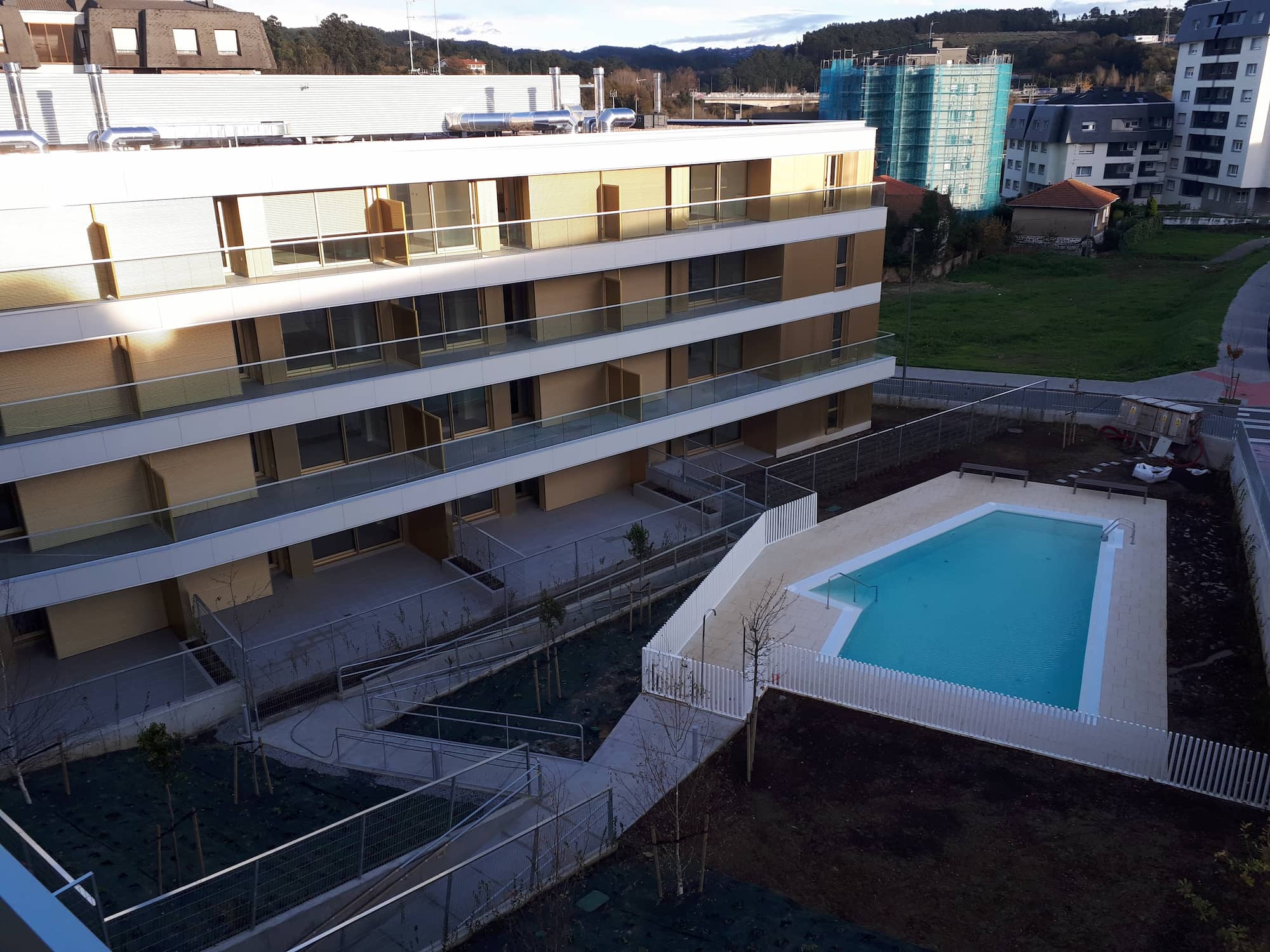 piscina promocion viviendas getxo construcciones olabarri