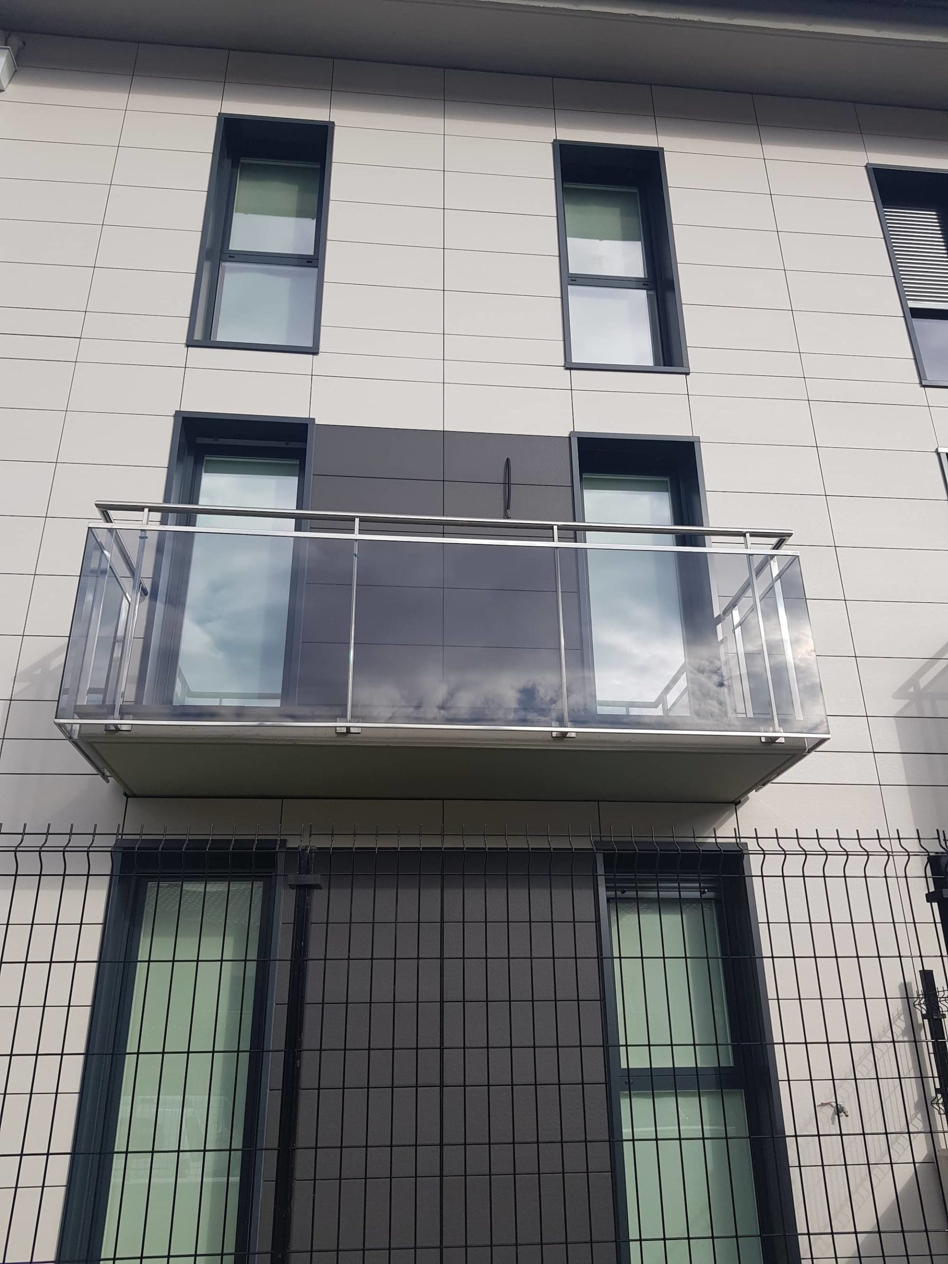 detalle balcon cristal 36 viviendas en orio promocion