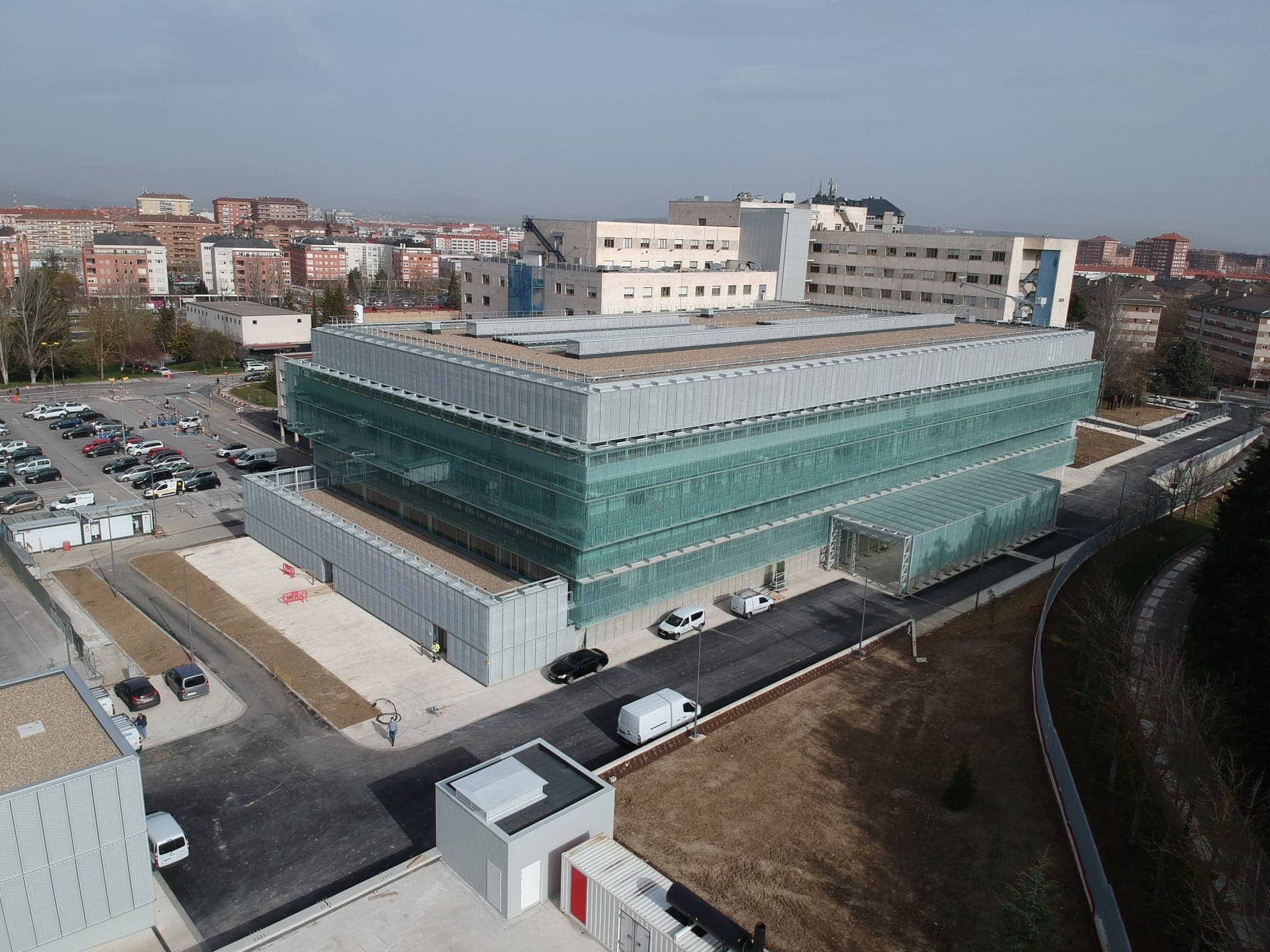 vista superior nuevo edificio hospital txagorritxu construcciones olabarri
